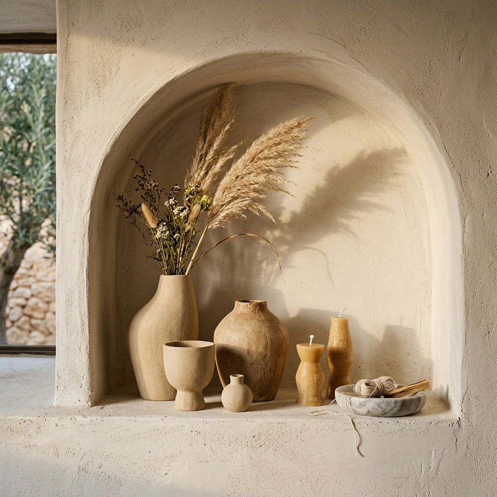 Διακοσμητικά αντικείμενα σπιτιού σε minimal wabi-sabi γραμμές - Home in Style