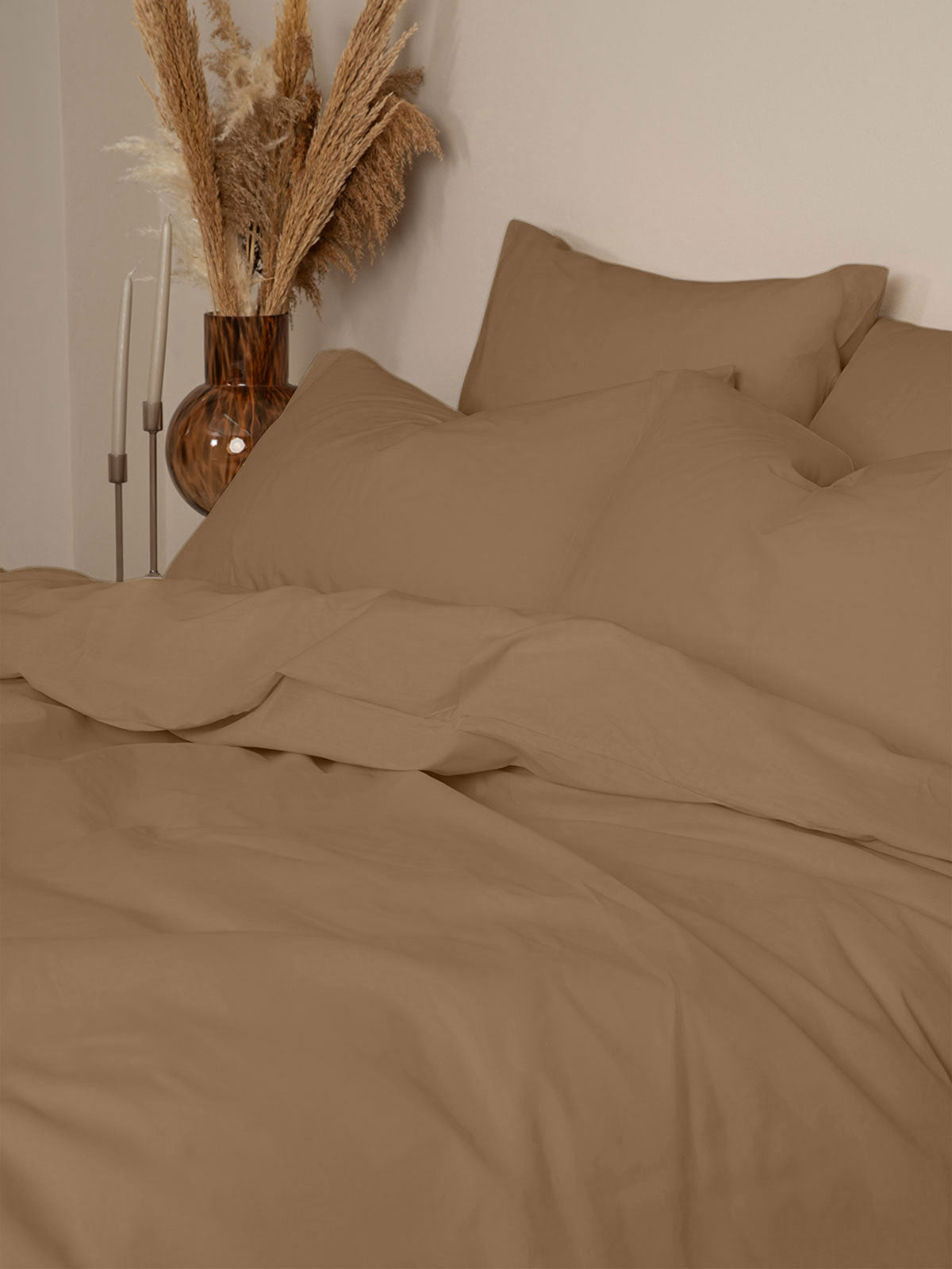 Παπλωματοθήκη Cotton Feelings 118 Brown Υπέρδιπλη (230x250) από την εταιρεία Sunshine Home