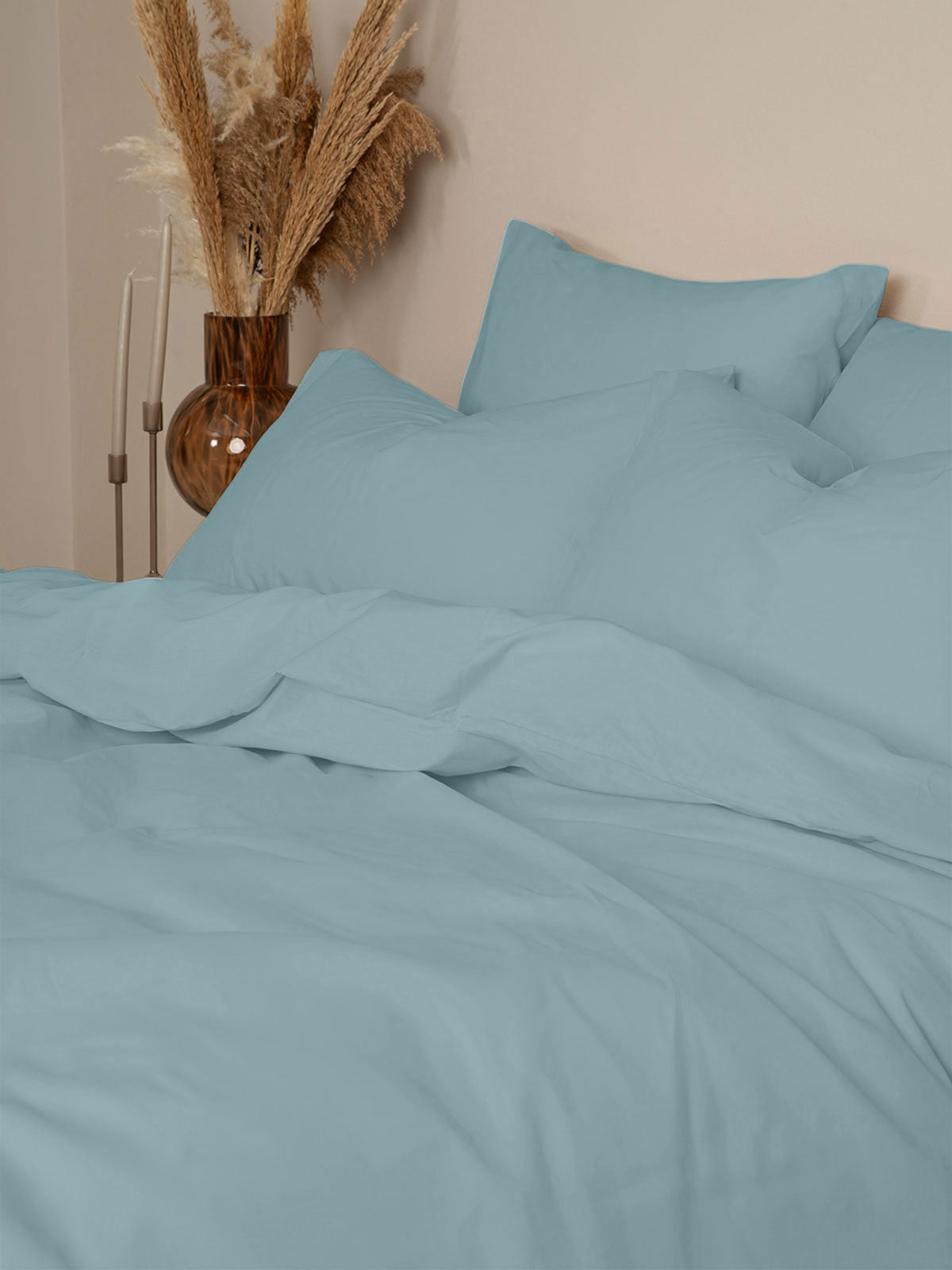Παπλωματοθήκη Cotton Feelings 120 Sky Blue Υπέρδιπλη (230x250) από την εταιρεία Sunshine Home