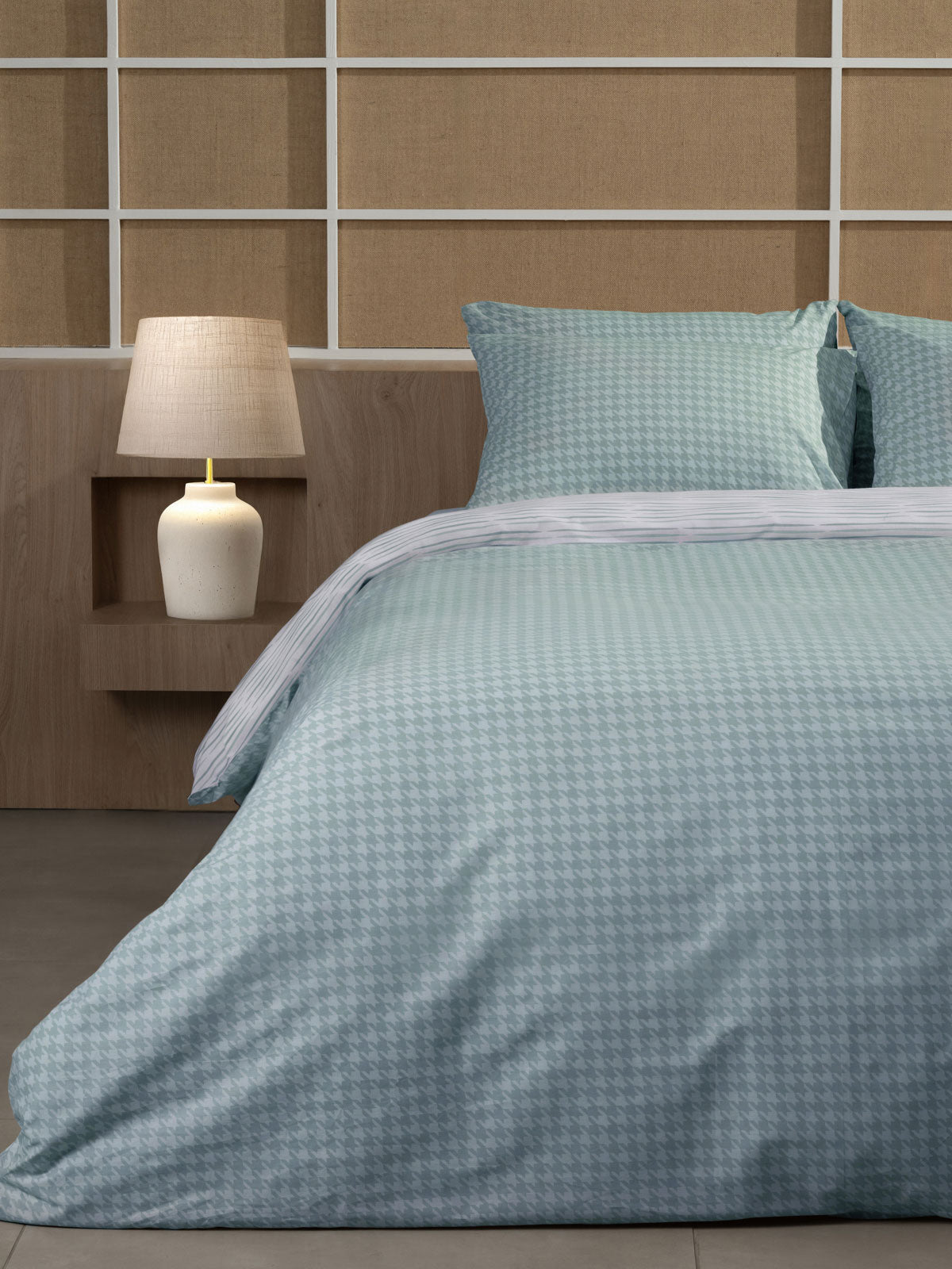 Παπλωματοθήκη Cotton Feelings 2064 Aqua Υπέρδιπλη (230x250) από την εταιρεία Sunshine Home