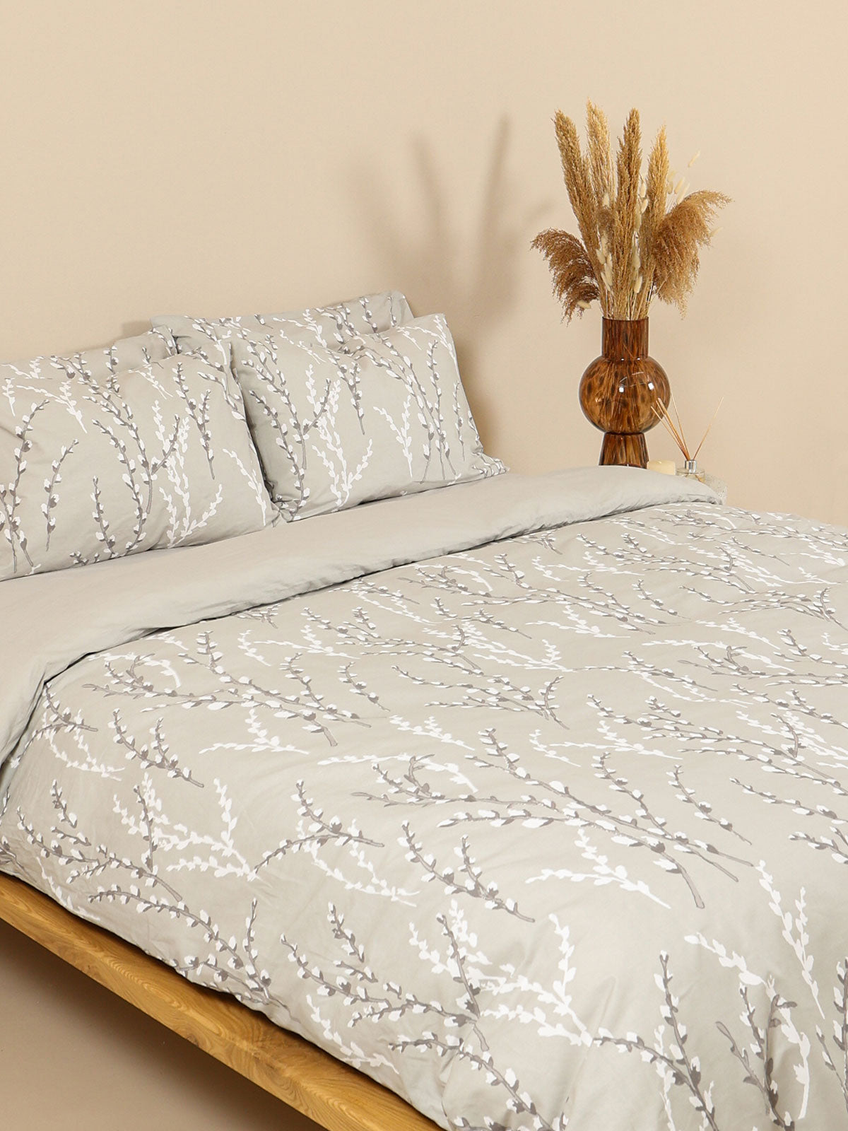 Παπλωματοθήκη Cotton Feelings 2054 Grey Διπλή (200×250) από την εταιρεία Sunshine Home