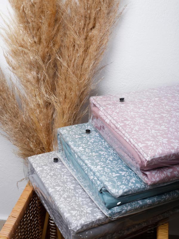 Παπλωματοθήκη Cotton Feelings 920 Grey Υπέρδιπλη (230x250) από την εταιρεία Sunshine Home