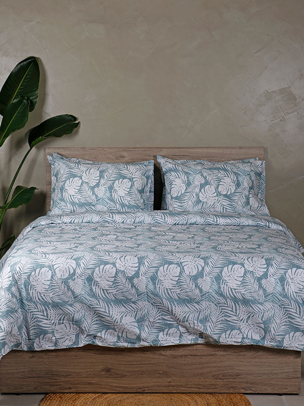 Παπλωματοθήκη Cotton Feelings 2038 Aqua Υπέρδιπλη (230x250) από την εταιρεία Sunshine Home