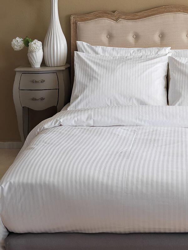 Παπλωματοθήκη Satin Stripes Μονή (170x250) από την εταιρεία Sunshine Home