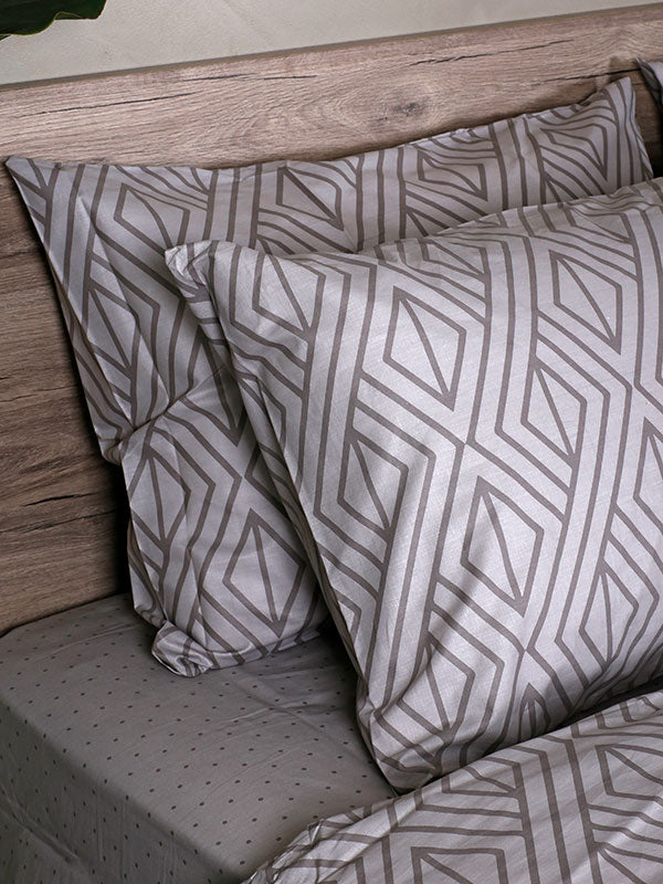 Παπλωματοθήκη Cotton Feelings 2042 Grey Μονή (170x250) από την εταιρεία Sunshine Home