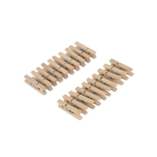 20 Μίνι Κλιπς – Φυσικό Ξύλο 3 cm Default Title από την εταιρεία Beauty Home