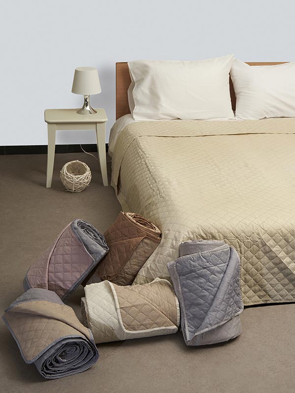 Κουβερλί Fiber Ecru/Beige King Size (240x250) από την εταιρεία Sunshine Home