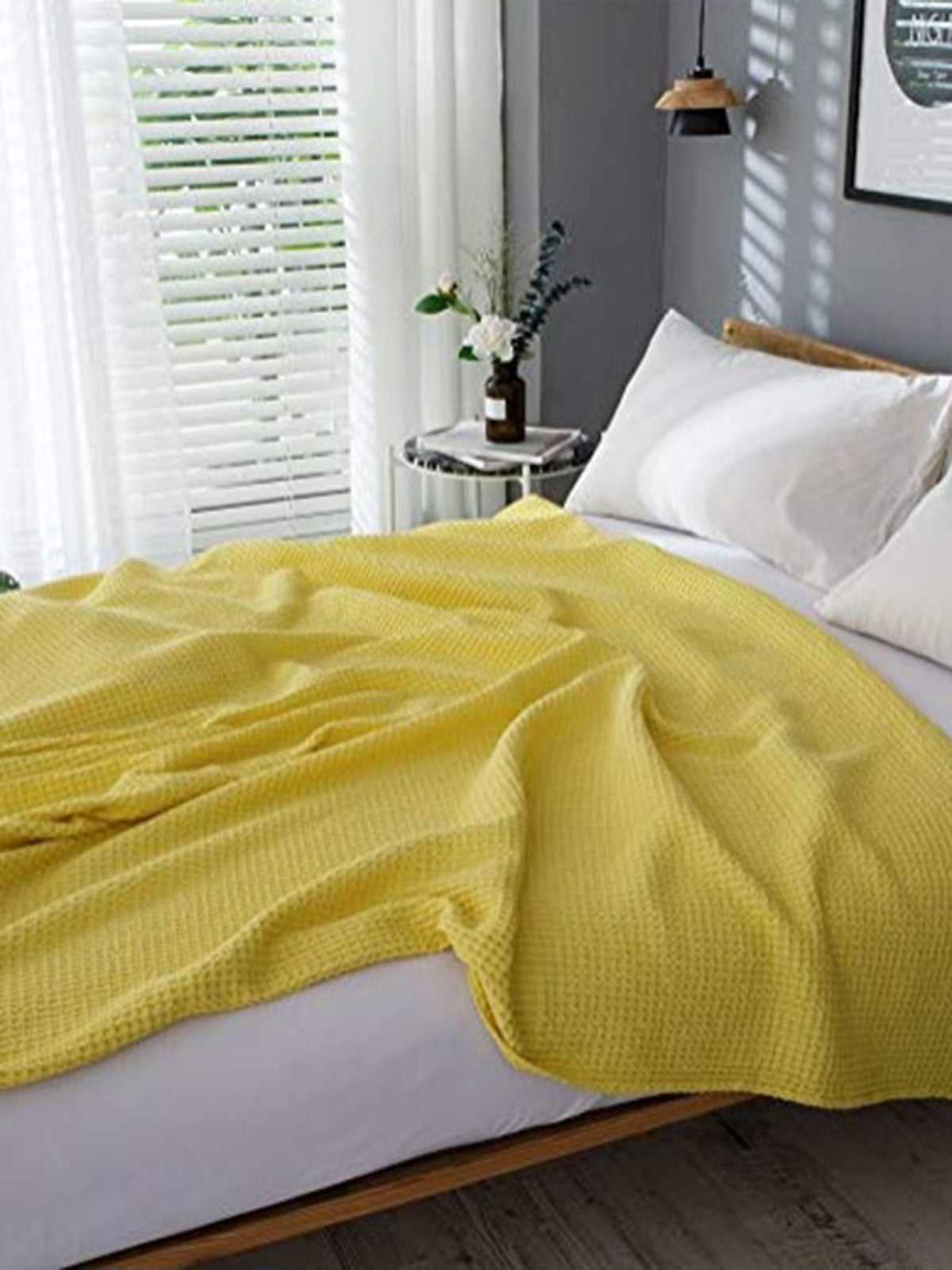 Κουβέρτα πικέ Eliot Yellow Υπέρδιπλη (220×240) από την εταιρεία Sunshine Home