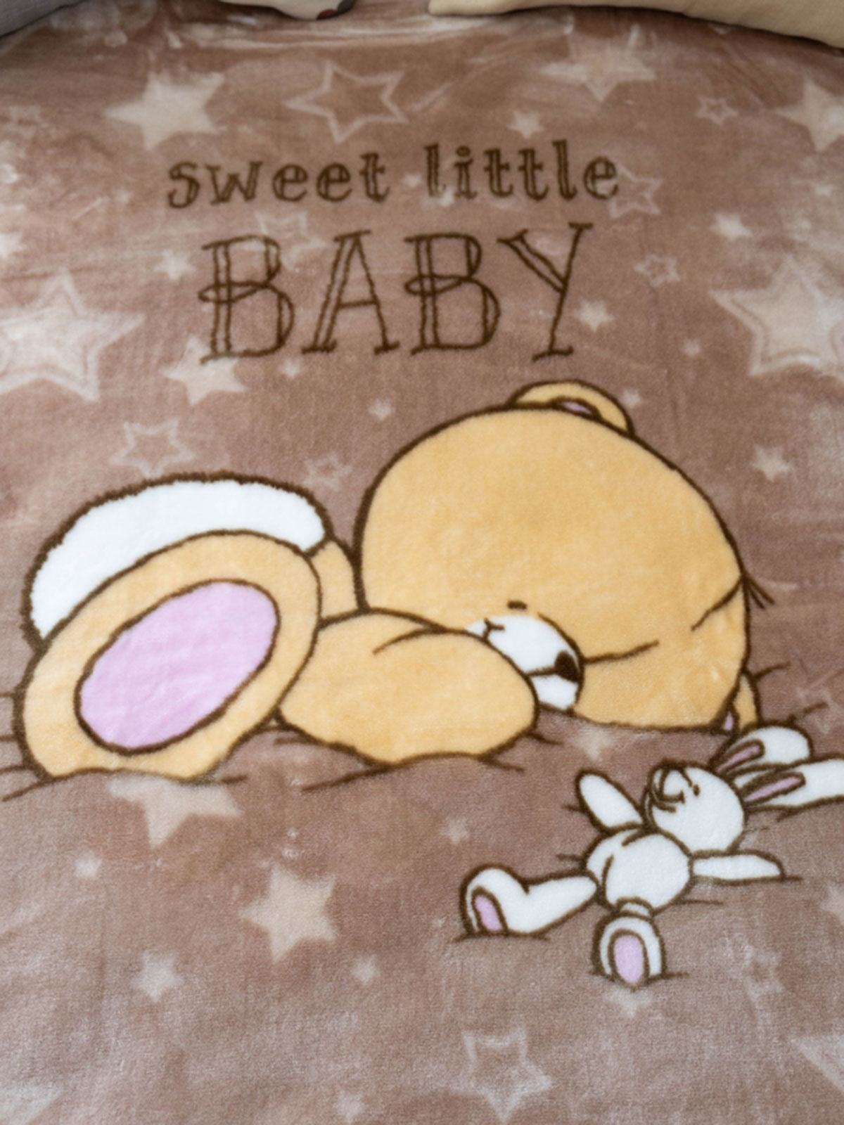 Κουβέρτα Βελουτέ Κούνιας 1550 Brown 110x140 από την εταιρεία Sunshine Home