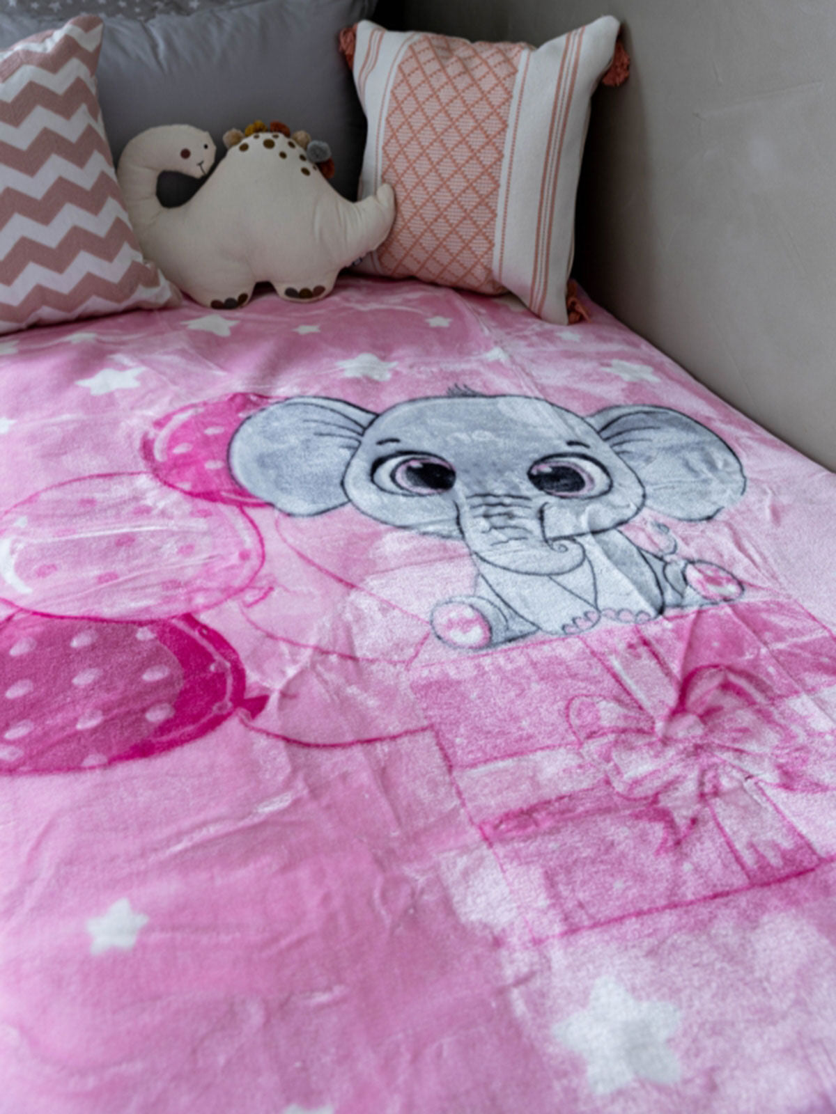 Κουβέρτα Βελουτέ Κούνιας 1558 Pink 110x140 από την εταιρεία Sunshine Home