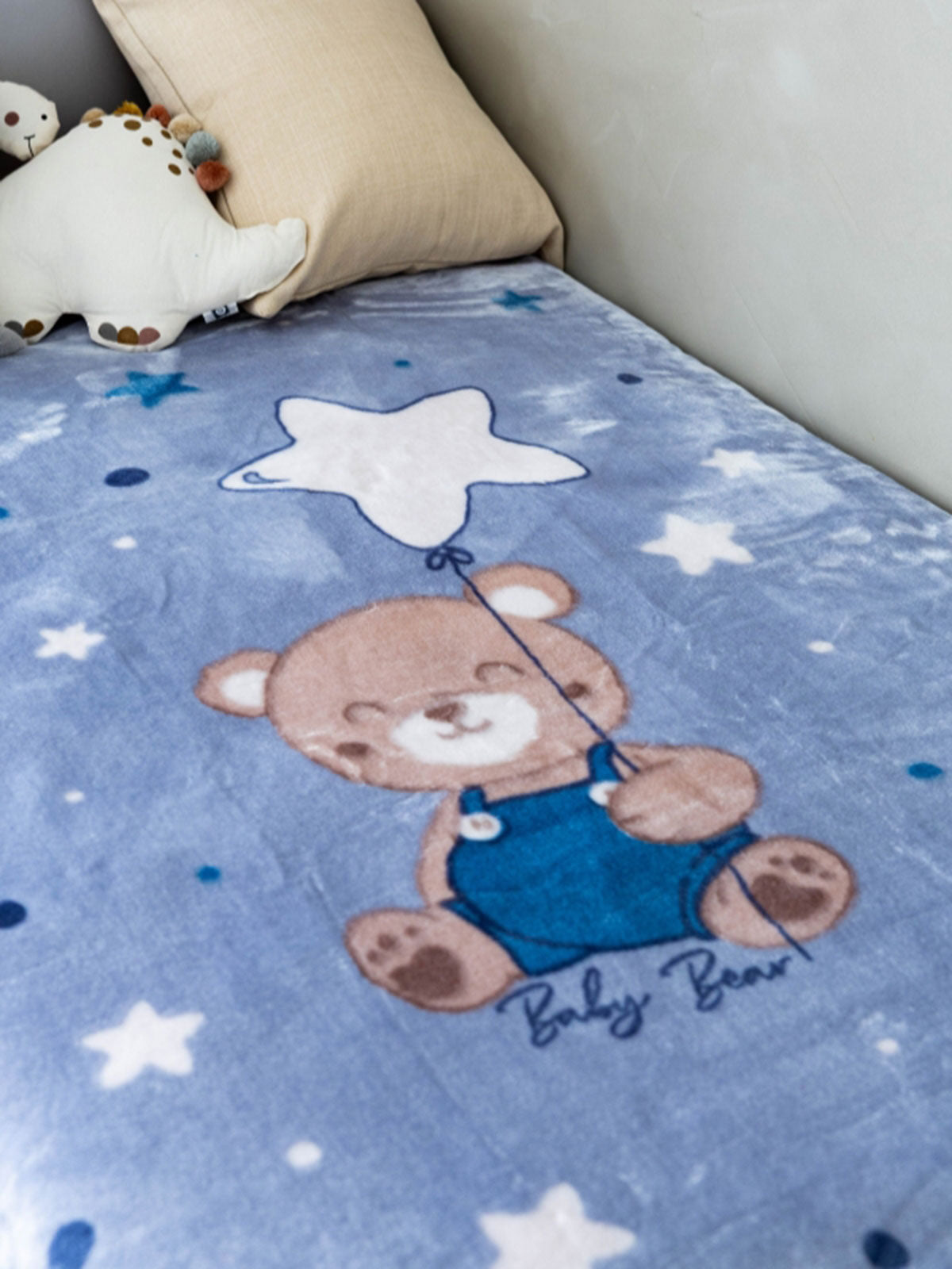 Κουβέρτα Βελουτέ Κούνιας 1571 Blue 110x140 από την εταιρεία Sunshine Home