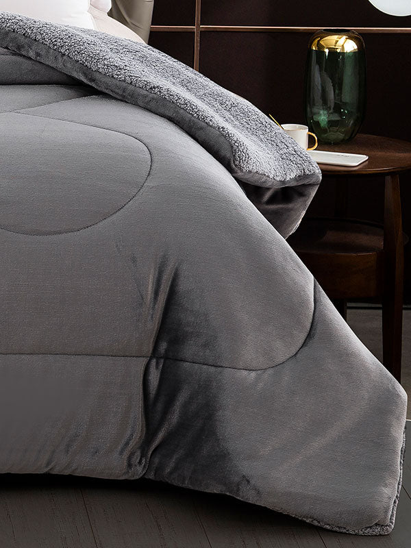 Κουβερτοπάπλωμα Coral Light Grey Υπέρδιπλο (220x240) από την εταιρεία Sunshine Home
