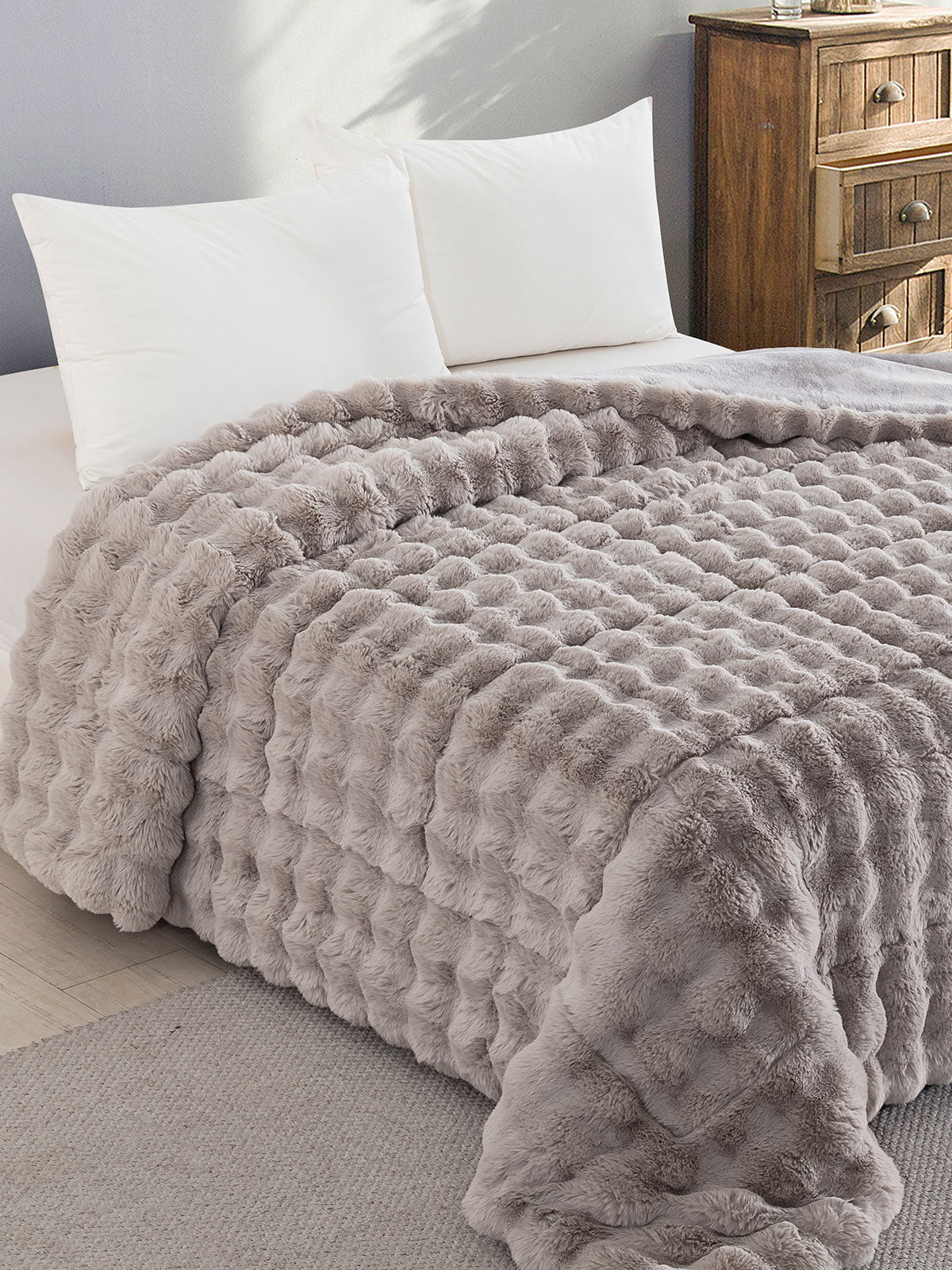 Κουβερτοπάπλωμα Rabbit Light Grey Μονό (160x220) από την εταιρεία Sunshine Home