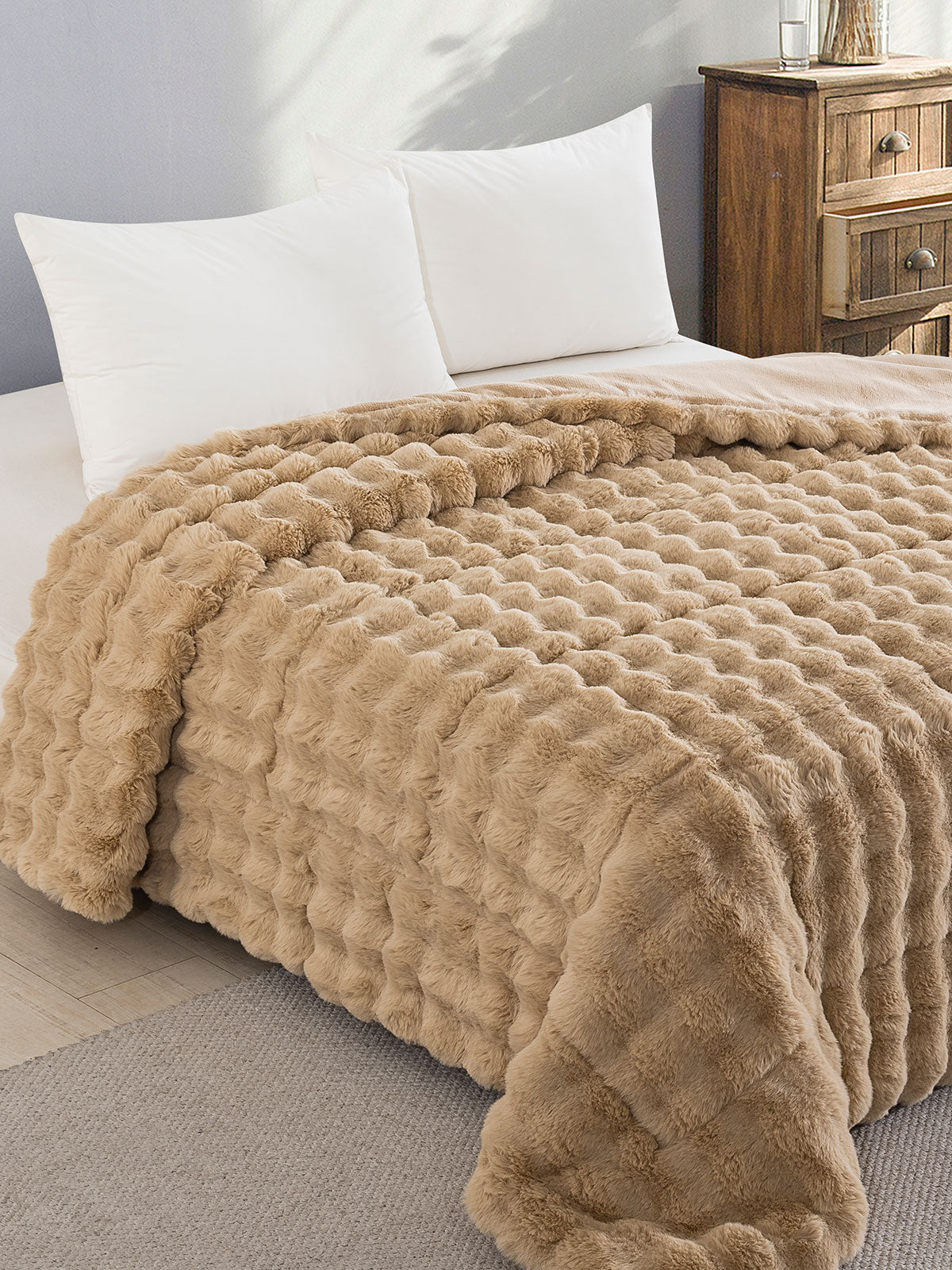 Κουβερτοπάπλωμα Rabbit Beige Μονό (160x220) από την εταιρεία Sunshine Home