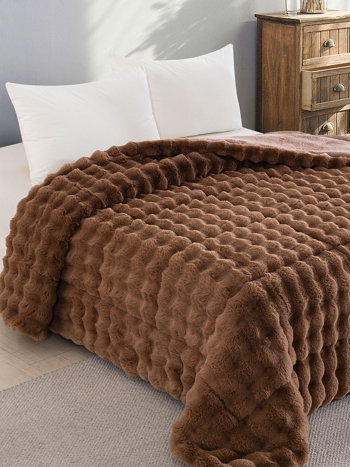 Κουβερτοπάπλωμα Rabbit Mocha King Size (240x250) από την εταιρεία Sunshine Home