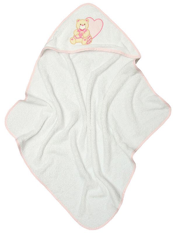 Κάπα κεντητή Heart Pink 75x75 από την εταιρεία Sunshine Home