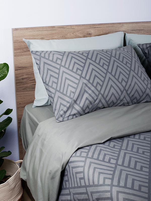 Μαξιλαροθήκες Cotton Feelings 2036 Grey από την εταιρεία Sunshine Home