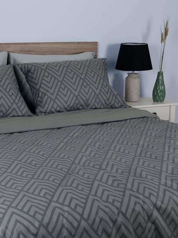 Μαξιλαροθήκες Cotton Feelings 2036 Grey από την εταιρεία Sunshine Home