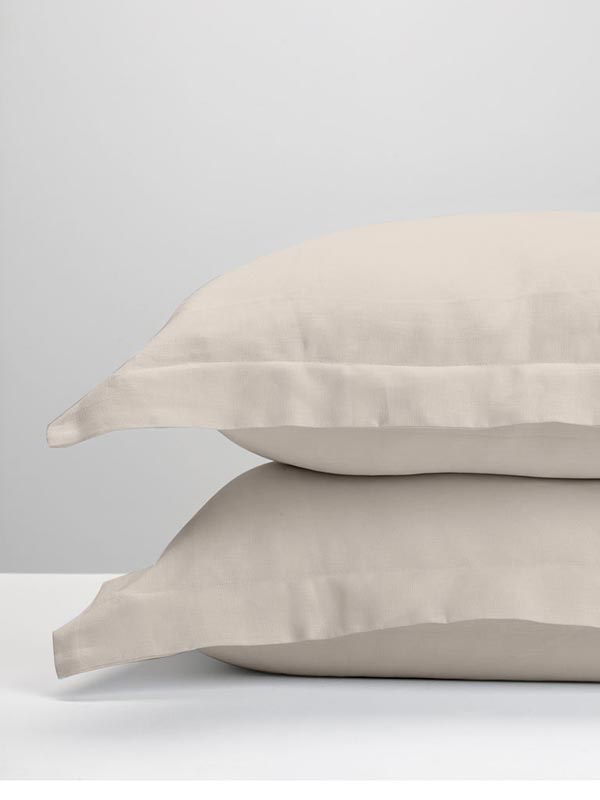 Μαξιλαροθήκες Oxford Satin Beige 50x70 από την εταιρεία Sunshine Home