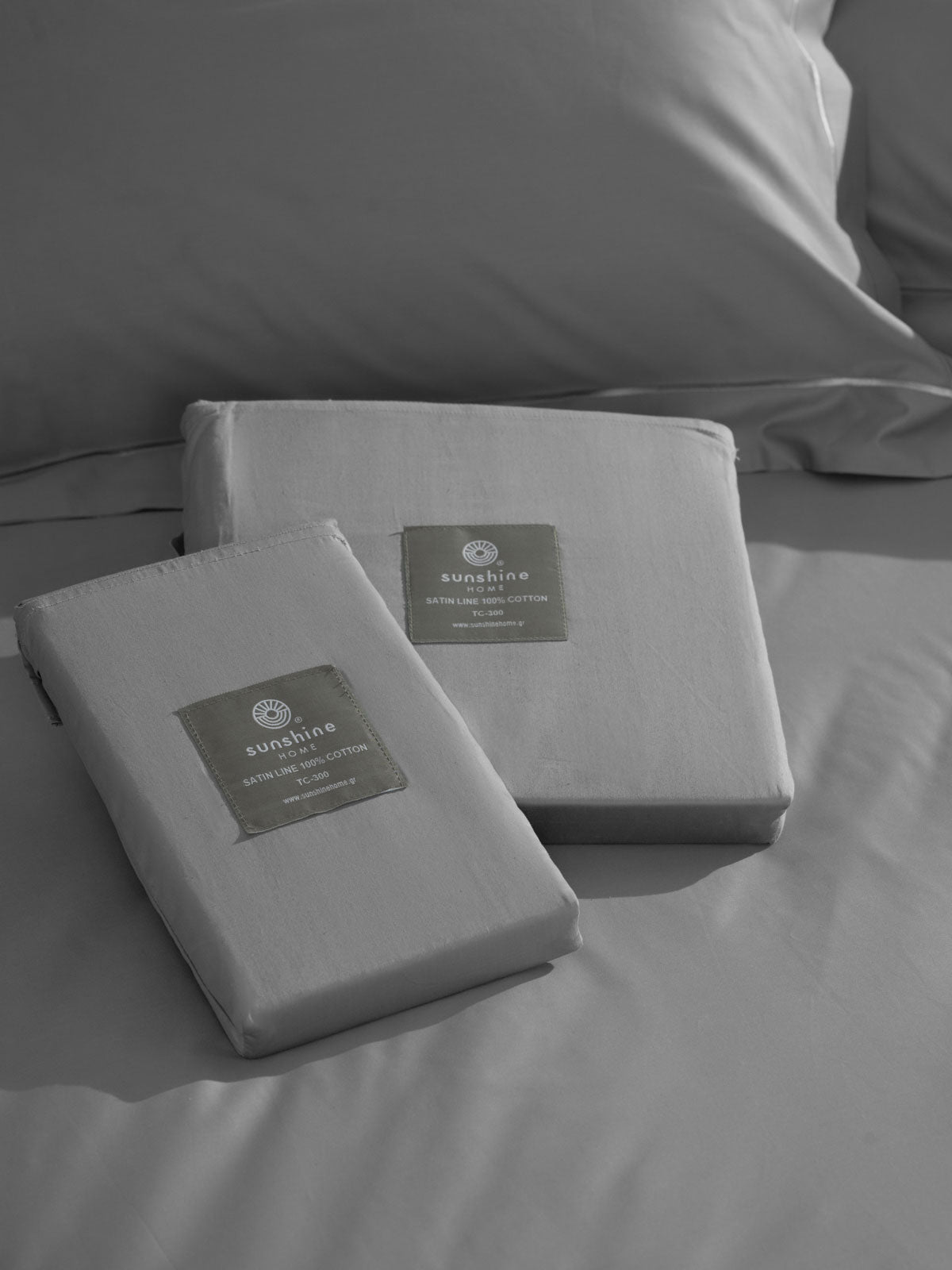 Μαξιλαροθήκες Βαμβακοσατέν Omnia Oxford Grey 50x70 από την εταιρεία Sunshine Home