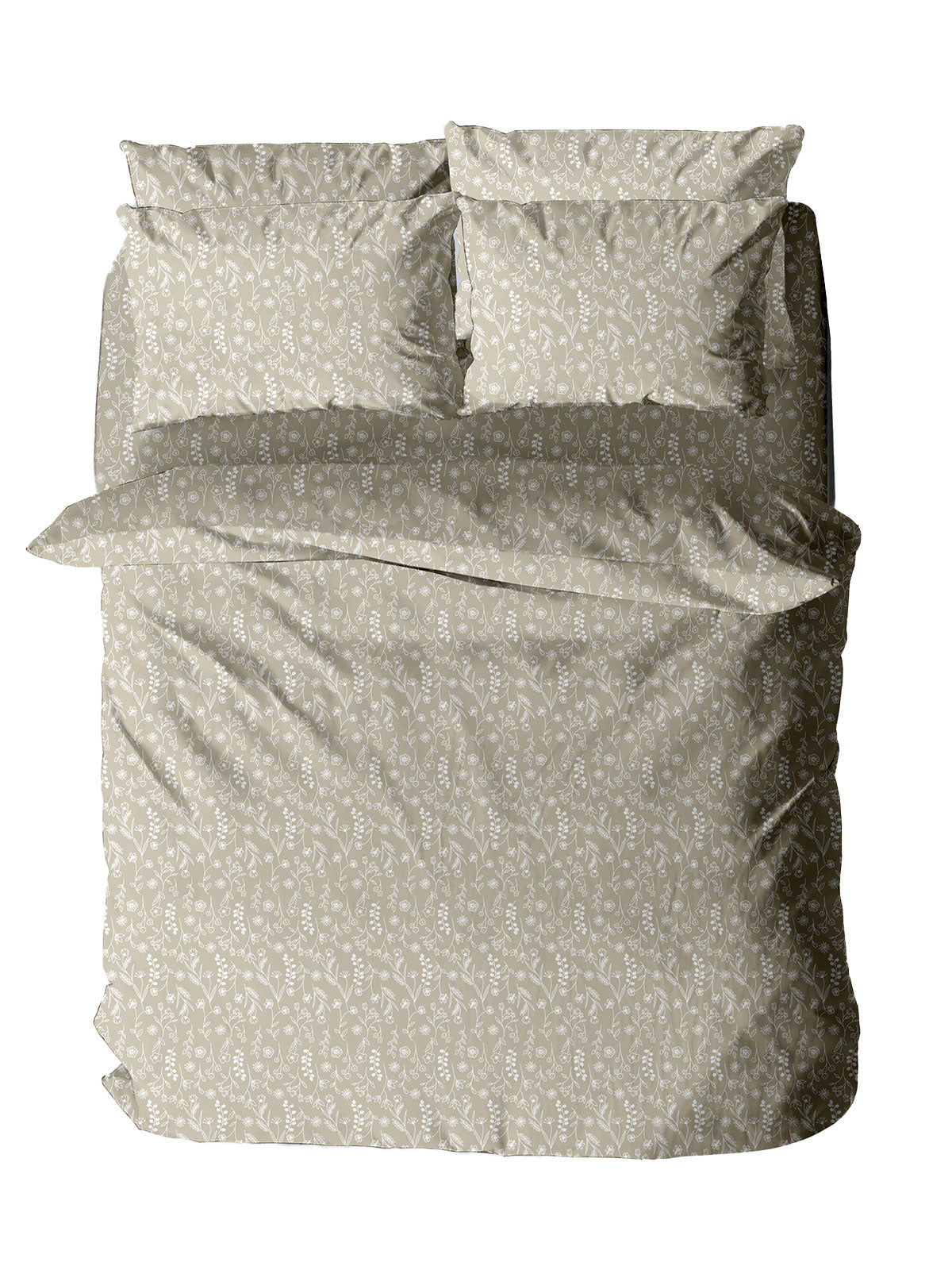 Μαξιλαροθήκη Menta Εμπριμέ 420 Beige 50x70 από την εταιρεία Sunshine Home
