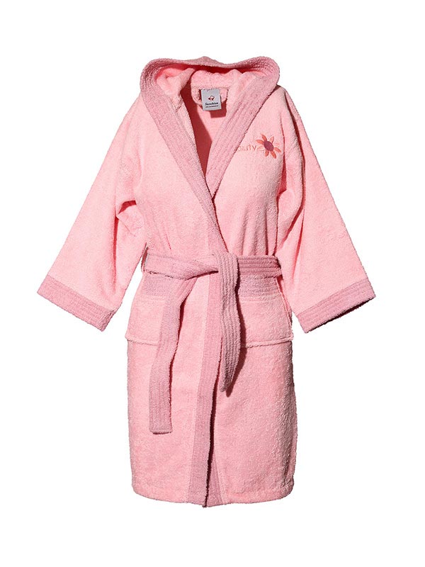 Mπουρνούζι παιδικό με κουκούλα Pink Ηλικία 8-10 από την εταιρεία Sunshine Home