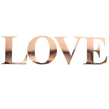 ΑΥΤΟΚΟΛΛΗΤΑ ΡΟΖ ΧΡΥΣΟ LOVE 15 CM Default Title από την εταιρεία Beauty Home