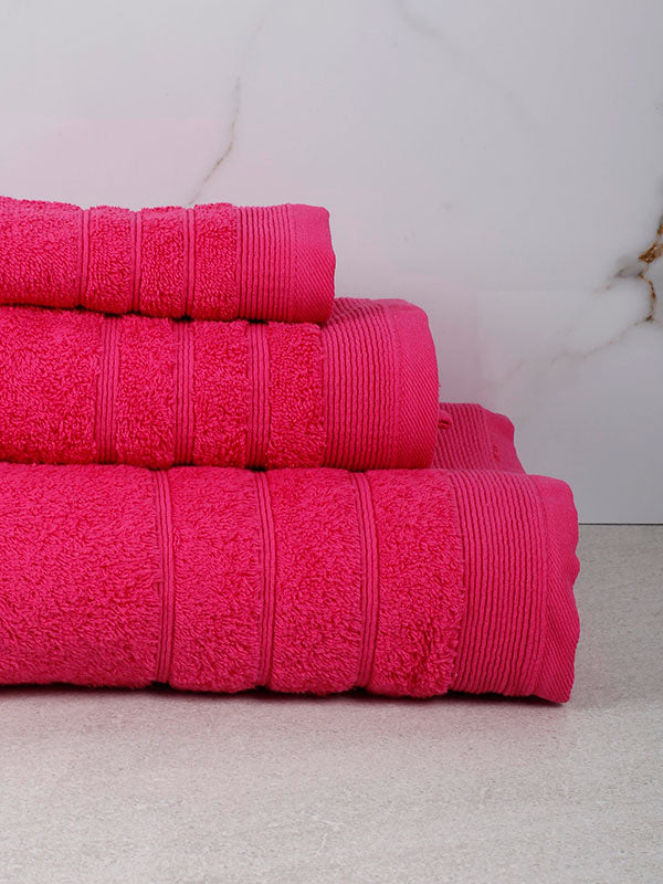Πετσέτα Χίμπουρι 4 Fuchsia Σετ 3 τεμ. από την εταιρεία Sunshine Home