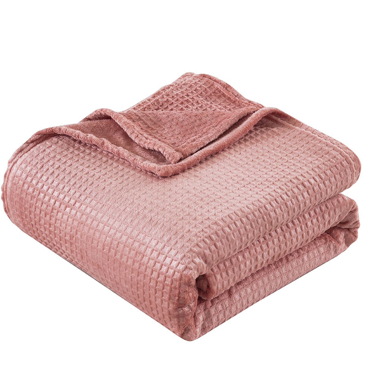 Κουβέρτα μονόχρωμη μονή Fleece Art 11551 Ροδακινί