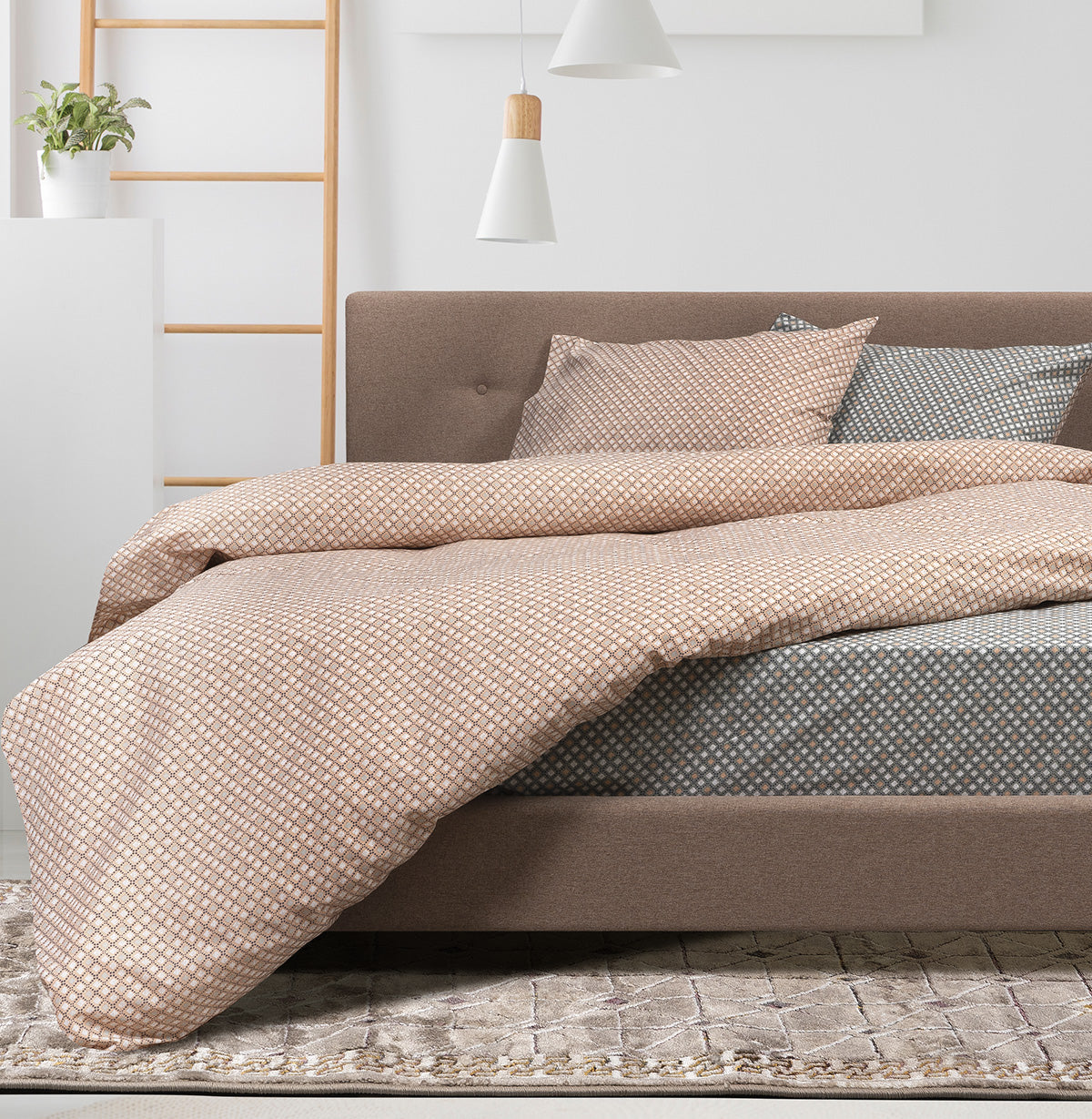 Κουβερλί μονό Ginger Αrt 12061 160x240 Εμπριμέ από την εταιρεία Beauty Home