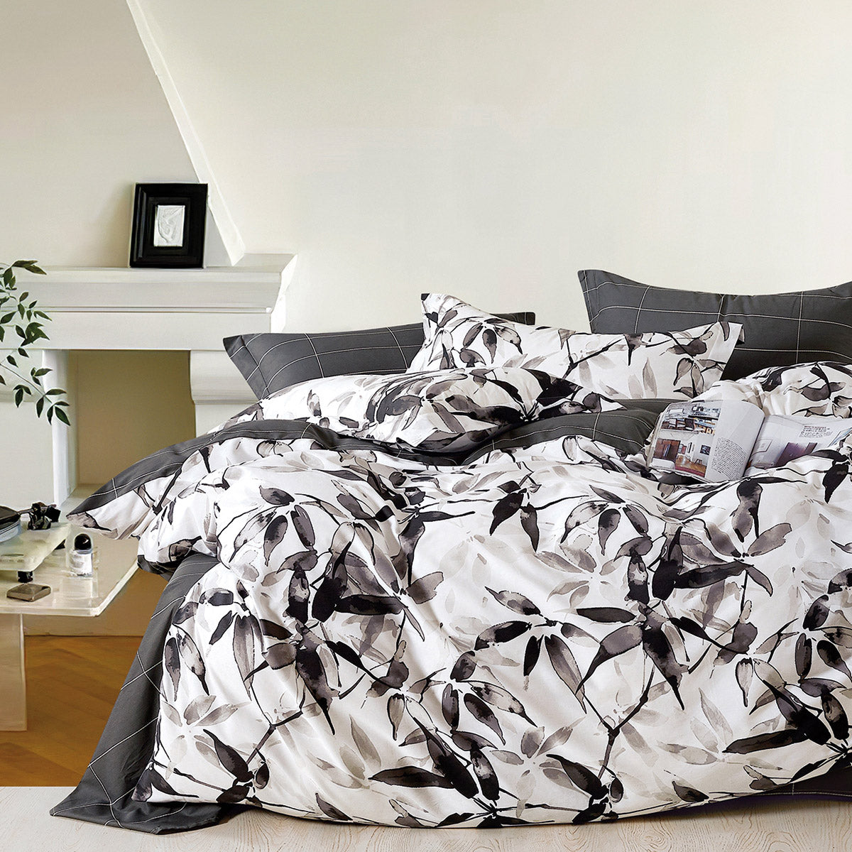 Σετ πάπλωμα υπέρδιπλο Art 12285 Arabella 220x240 Γκρι από την εταιρεία Beauty Home