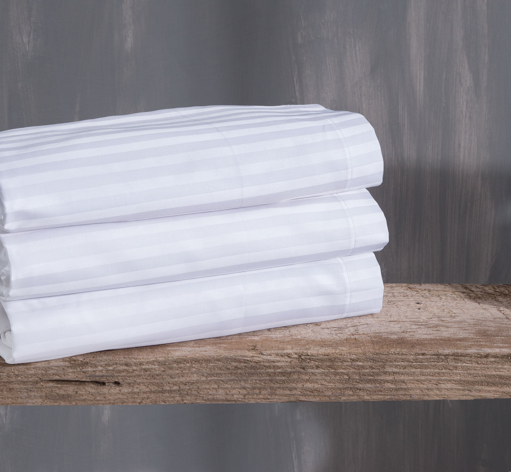 SATIN STRIPES - Ζεύγος μαξιλαροθήκες 2X(50 x 70) OXFORD Λευκό 2X(50 x 70) OXFORD από την εταιρεία Rythmos Home