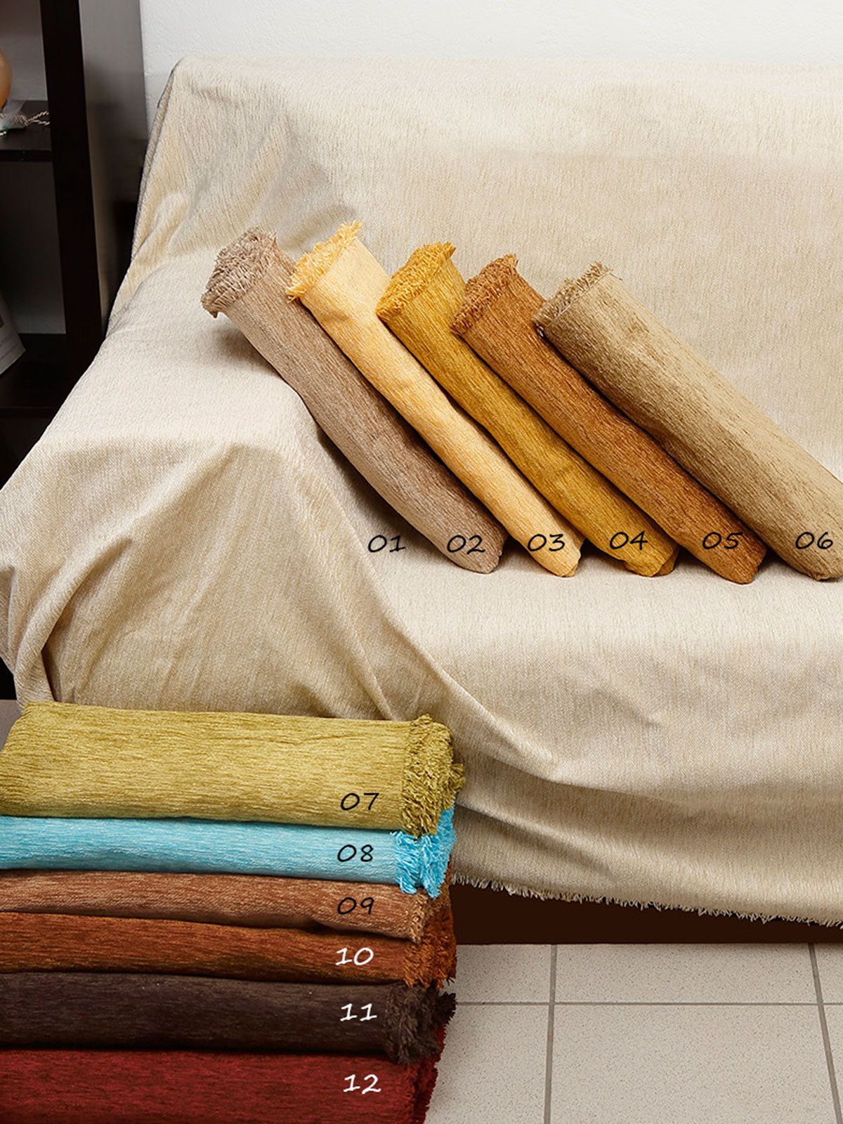 Ριχτάρι Σενίλ Turquoise Μονοθέσιο από την εταιρεία Sunshine Home