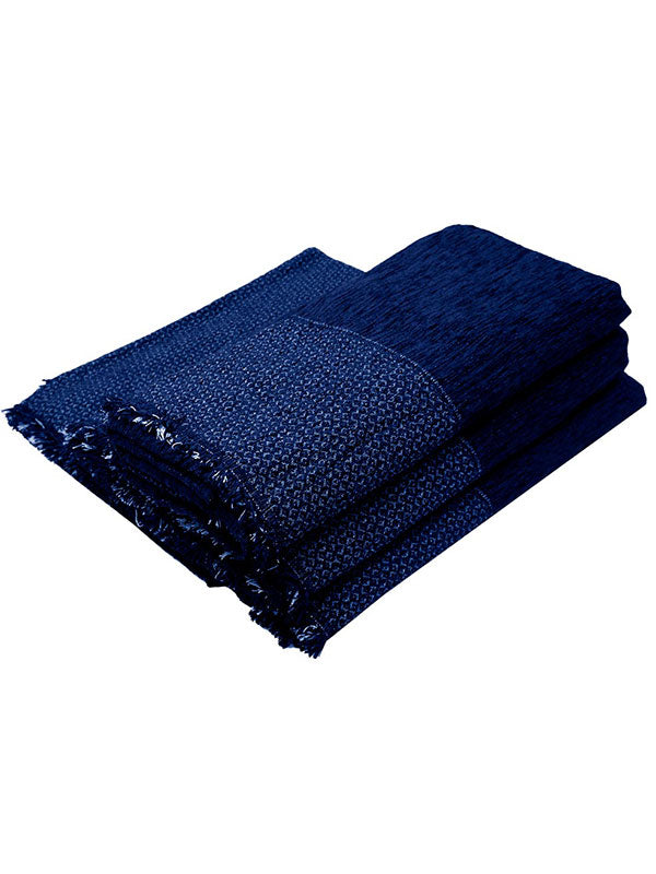 Ριχτάρι Σενίλ Frame 8 Blue Σετ 3 τεμαχίων (1θ – 2θ – 3θ) από την εταιρεία Sunshine Home