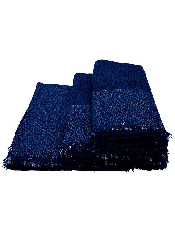 Ριχτάρι Σενίλ Frame 8 Blue Σετ 3 τεμαχίων (1θ – 2θ – 3θ) από την εταιρεία Sunshine Home