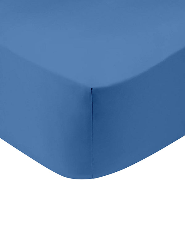 Κατωσέντονο Cotton Feelings με λάστιχο 104 Blue Υπέρδιπλο (180x200+30) από την εταιρεία Sunshine Home