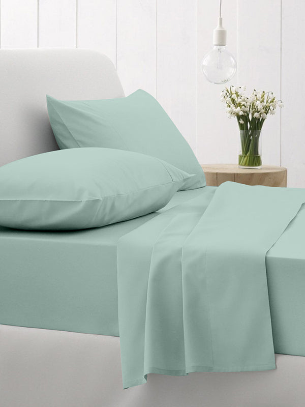 Σετ Σεντόνια Cotton Feelings 105 Aqua Διπλό με λάστιχο (150x205+30) από την εταιρεία Sunshine Home