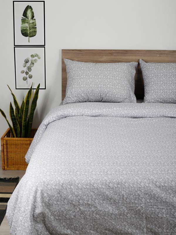 Σετ Σεντόνια Cotton Feelings 920 Grey Διπλό (200x270) από την εταιρεία Sunshine Home