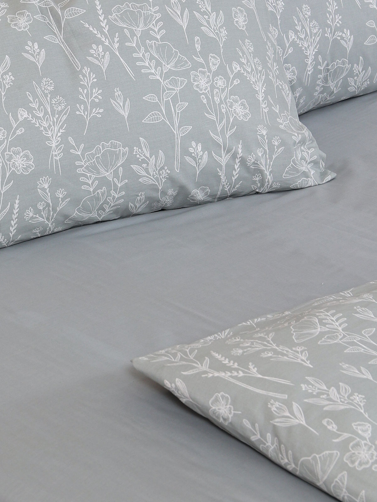 Σετ Σεντόνια Cotton Feelings 2050 Grey Υπέρδιπλο με λάστιχο (170x205+30) από την εταιρεία Sunshine Home