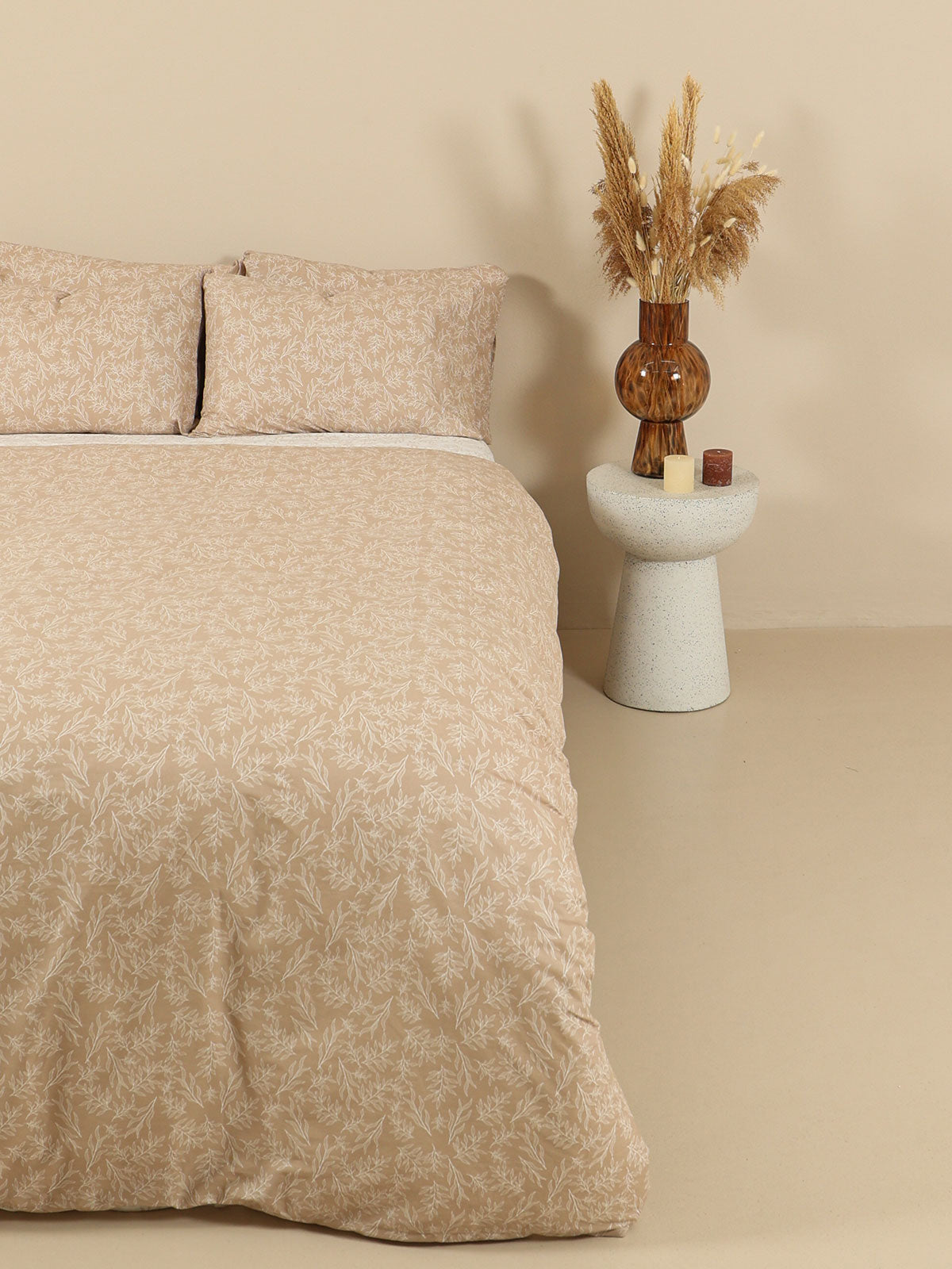 Σετ Σεντόνια Cotton Feelings 2052 Beige Υπέρδιπλο με λάστιχο (170x205+30) από την εταιρεία Sunshine Home