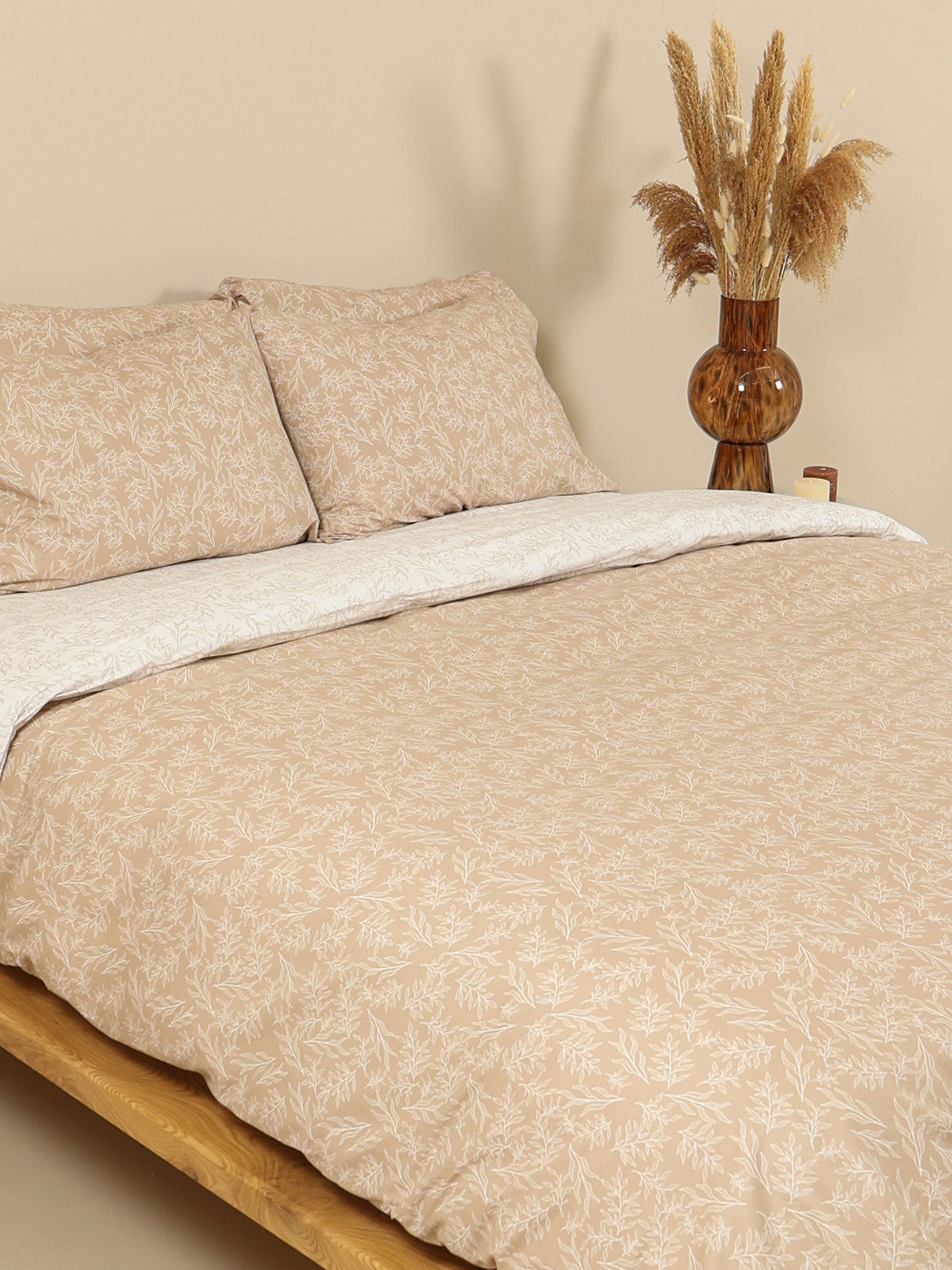 Σετ Σεντόνια Cotton Feelings 2052 Beige Υπέρδιπλο με λάστιχο (170x205+30) από την εταιρεία Sunshine Home