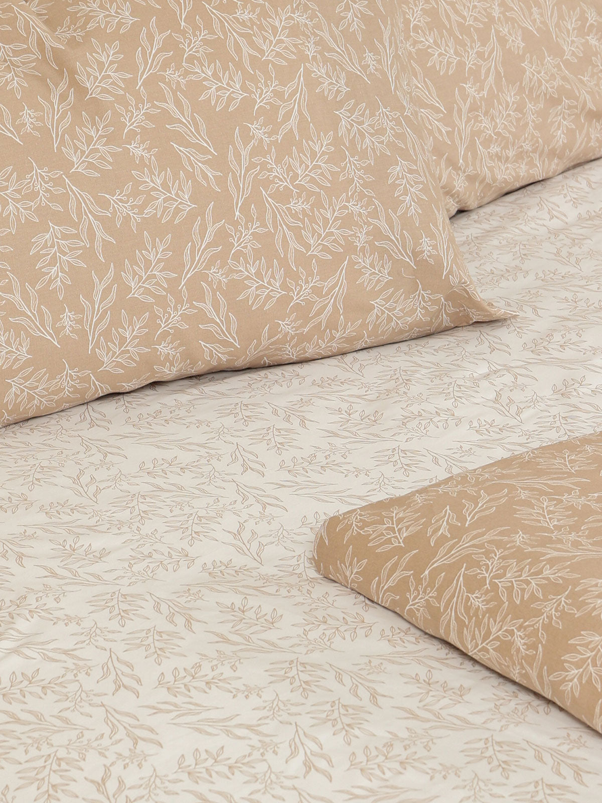 Σετ Σεντόνια Cotton Feelings 2052 Beige Υπέρδιπλο με λάστιχο (170x205+30) από την εταιρεία Sunshine Home