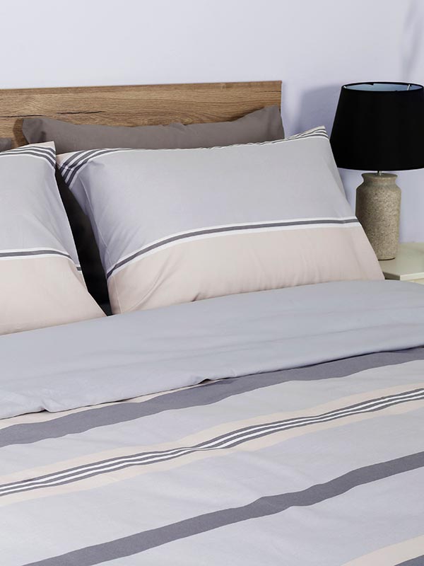 Σετ Σεντόνια Cotton Feelings 2034 Grey Υπέρδιπλο (235x270) από την εταιρεία Sunshine Home