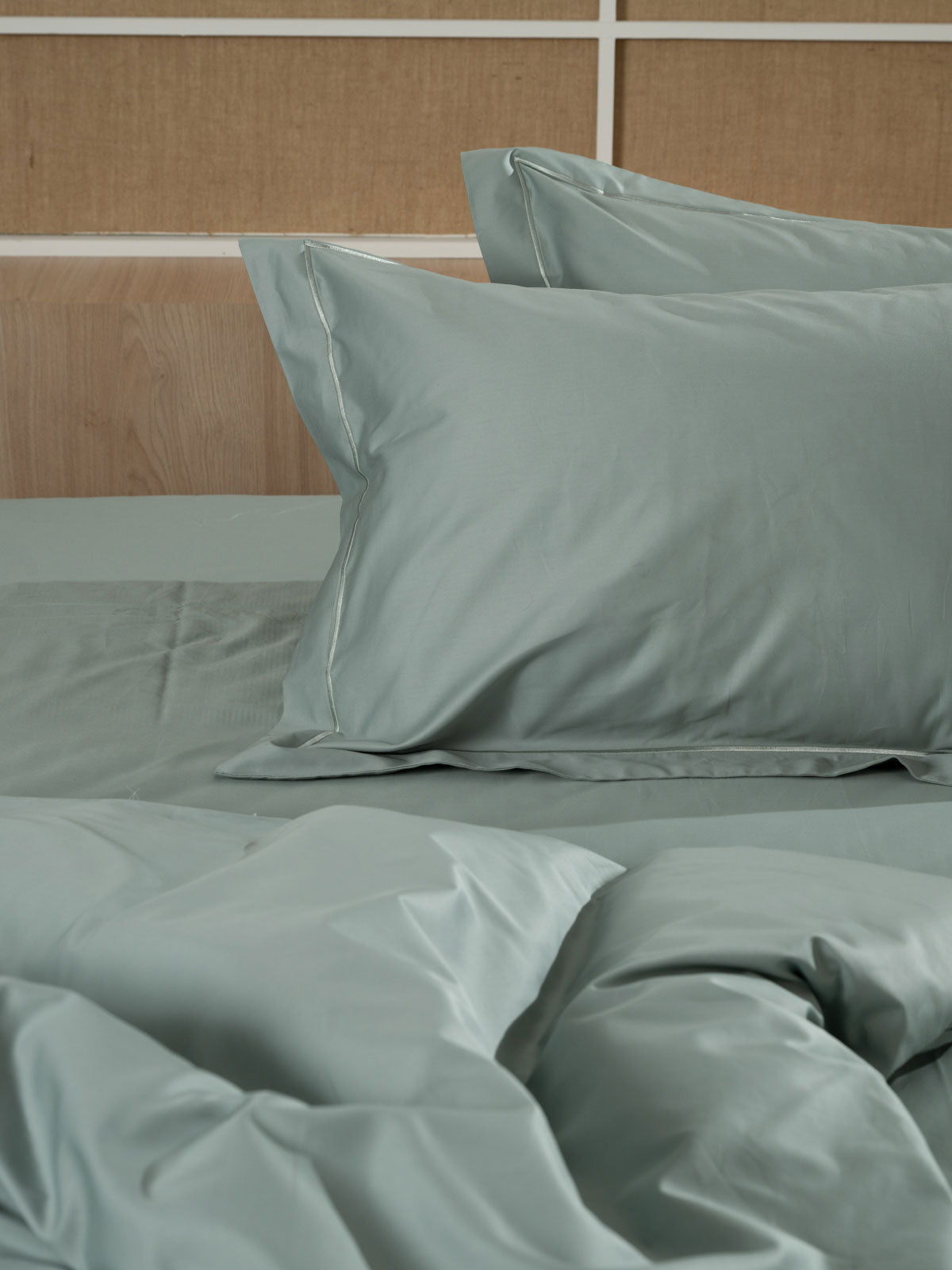 Σετ Σεντόνια Βαμβακοσατέν Omnia μονόχρωμα Aqua Υπερδιπλο (255x280) από την εταιρεία Sunshine Home