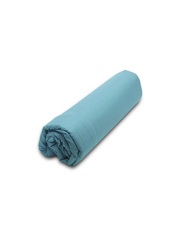 Κατωσέντονο Menta με λάστιχο 20 Petrol Μονό (100x200+25) από την εταιρεία Sunshine Home