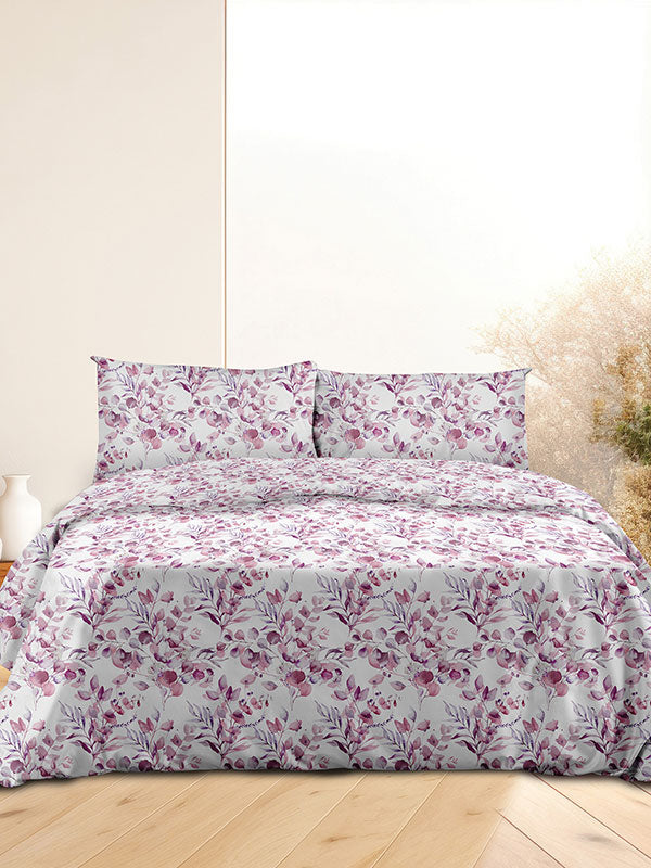 Σετ Σεντόνια Flannel 932 Lila Μονό με λάστιχο(105x205+30) από την εταιρεία Sunshine Home