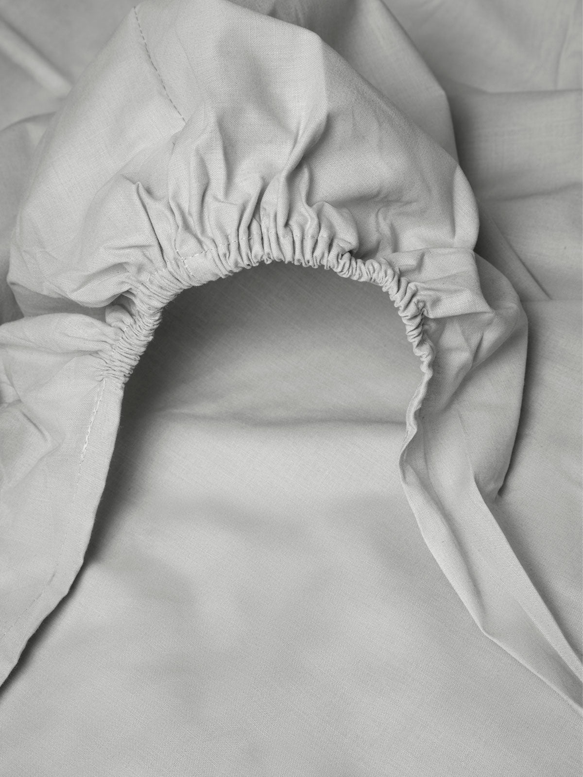 Κατωσέντονο Menta με λάστιχο 18 Light Grey Διπλό (160x200+40)