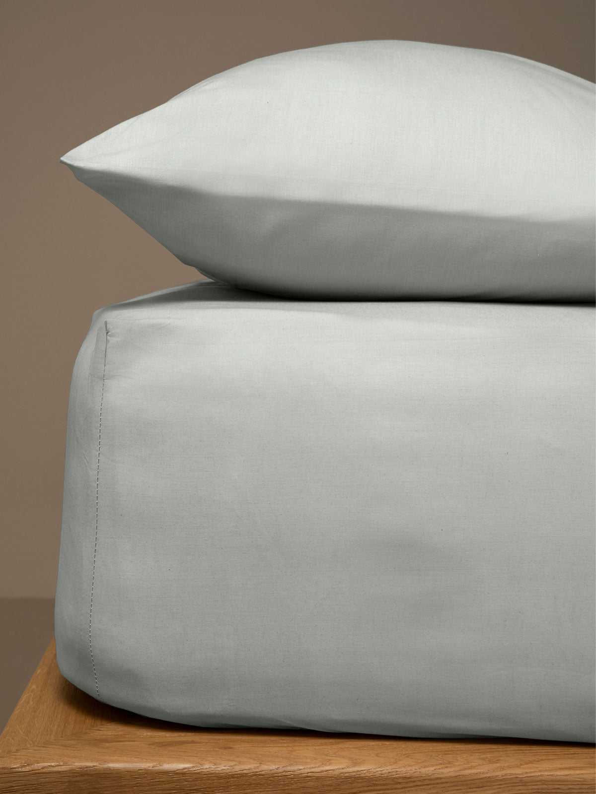 Κατωσέντονο Menta με λάστιχο 18 Light Grey Διπλό (160x200+40)