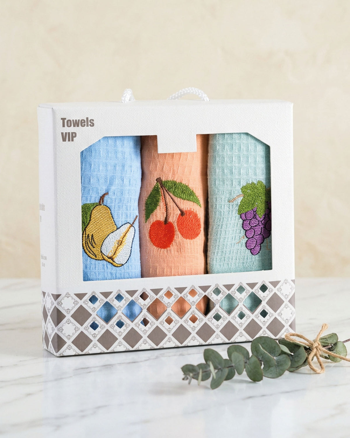 FRUITS - ΣΕΤ ΠΕΤΣΕΤΕΣ ΚΟΥΖΙΝΑΣ 100% ΒΑΜΒ. 3ΤΕΜ