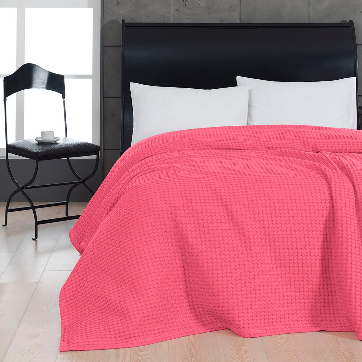 Πικέ υπέρδιπλη waffle Art 1990 Fuchsia 230x240 Φουξ από την εταιρεία Beauty Home